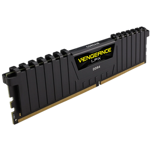 Corsair Vengeance LPX 8GB DDR4-3000 Desktop Memory | CMK8GX4M1D3000C16 | 8GB (1 x 8GB) · 3000MHz | 16-20-20-38 · 1.35V | Anodised Aluminium Heat Spreader · XMP 2.0 | Black