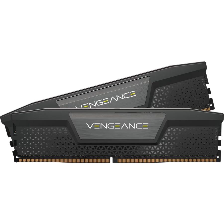 Corsair Vengeance DDR5 32GB Kit (2x16GB) Black | 6000MT/s CL36 | Intel XMP 3.0 + AMD EXPO Compatible | Low-Profile Aluminum Heat Spreader | On-Die ECC | Plug-and-Play 4800MT/s | Intel 12th-14th Gen + AMD Ryzen 7000+ | Performance Without RGB