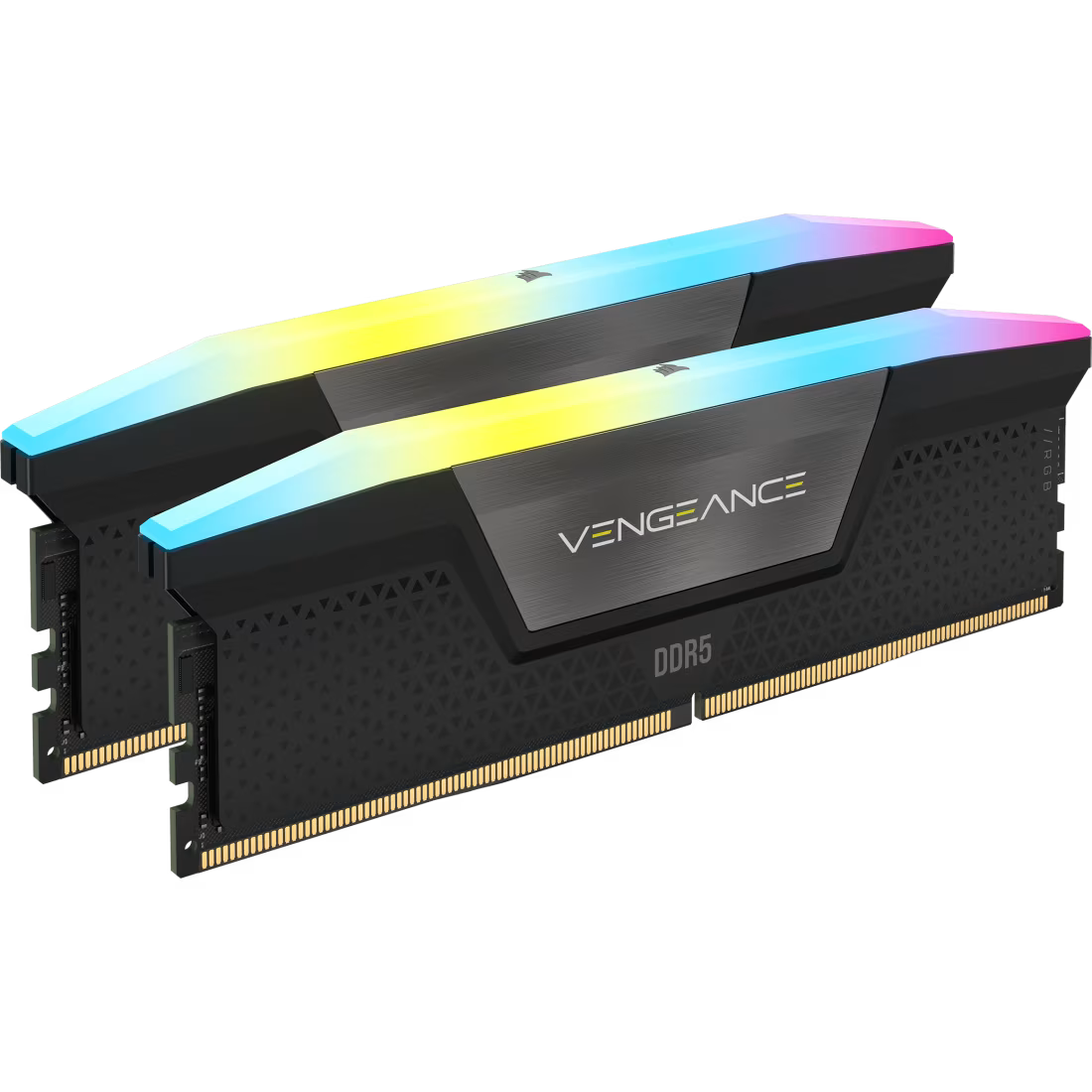 Corsair Vengeance RGB DDR5 32GB Kit (2x16GB) Black | 6000MT/s CL36 | AMD EXPO + Intel XMP 3.0 | 10 ARGB LEDs Per Stick | iCUE Sync | Black Aluminum Heat Spreader | Ryzen 7000+ Sweet Spot | Intel 12th-14th Gen Compatible | Premium RGB