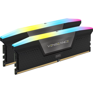 Corsair Vengeance RGB DDR5 32GB Kit (2x16GB) Black | 6000MT/s CL36 | AMD EXPO + Intel XMP 3.0 | 10 ARGB LEDs Per Stick | iCUE Sync | Black Aluminum Heat Spreader | Ryzen 7000+ Sweet Spot | Intel 12th-14th Gen Compatible | Premium RGB