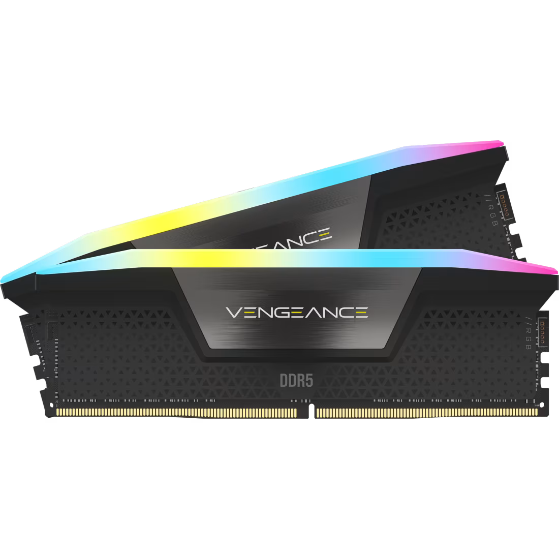 Corsair Vengeance RGB DDR5 32GB Kit (2x16GB) Black | 6000MT/s CL36 | AMD EXPO + Intel XMP 3.0 | 10 ARGB LEDs Per Stick | iCUE Sync | Black Aluminum Heat Spreader | Ryzen 7000+ Sweet Spot | Intel 12th-14th Gen Compatible | Premium RGB