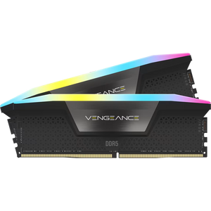 Corsair Vengeance RGB DDR5 32GB Kit (2x16GB) Black | 6000MT/s CL36 | AMD EXPO + Intel XMP 3.0 | 10 ARGB LEDs Per Stick | iCUE Sync | Black Aluminum Heat Spreader | Ryzen 7000+ Sweet Spot | Intel 12th-14th Gen Compatible | Premium RGB