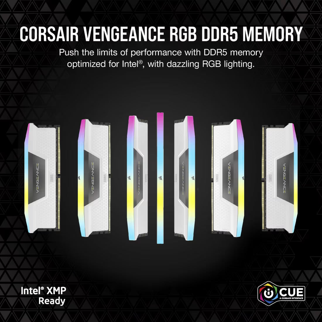 Corsair Vengeance RGB DDR5 32GB Kit (2x16GB) White Edition | 6000MT/s CL36 | 10 ARGB LEDs Per Stick | Intel XMP 3.0 | iCUE Software | Aluminum Heat Spreader | Intel 12th-14th Gen + AMD Ryzen 7000+ | Premium White RGB Build Centerpiece