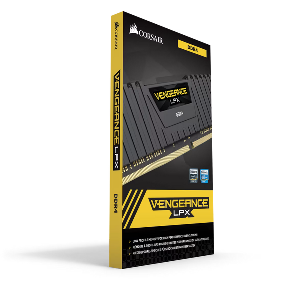 Corsair Vengeance LPX DDR4 16GB Single Module Black | 3600MHz CL18 | Intel XMP 2.0 | 1.35V | 288-Pin Non-ECC Unbuffered | Low-Profile 34mm Aluminum Heat Spreader | 8-Layer Custom PCB | AMD Ryzen 5000 Sweet Spot | Pair-Compatible | Split from Kit