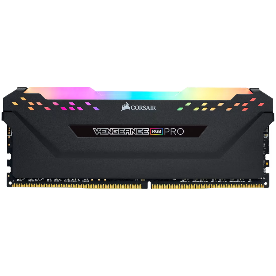 Corsair Vengeance RGB Pro DDR4 16GB Single Stick (1x16GB) Black | 3200MHz CL16 | Intel XMP 2.0 | 10-Zone Addressable RGB | iCUE Compatible | 1.35V | Anodized Aluminum Heat Spreader | Tightly-Screened ICs | Single Module from 2x16GB Kit | Intel + AMD Ryzen
