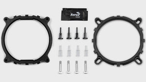 AeroCool Verkho 4 Dark CPU Air Cooler | 4 × 6mm Heat Pipes · HCTT Direct Touch | 120mm PWM Fan · 800-2000 RPM · 27.2-56.4 CFM · 15-27 dBA | 145W TDP | Intel LGA 2066/2011/1700/1200/115X/775 · AMD AM5/AM4 | Black