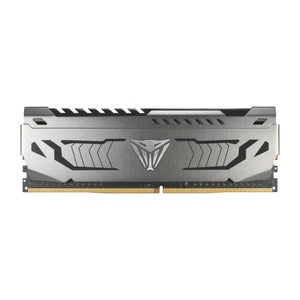 Patriot Viper Steel PVS48G320C6 8GB (1 x 8GB) DDR4 Desktop Memory Module | DDR4-3200 MT/s · PC4-25600 | CL16 · 16-18-18-36 · 1.35V | XMP 2.0 · Non-ECC 288-Pin UDIMM | Aluminium Heat Shield | Gunmetal Grey