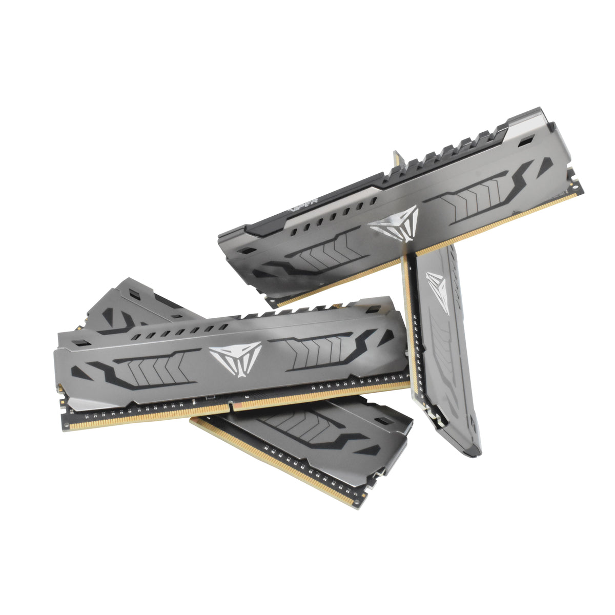 Patriot Viper Steel PVS48G360C8 8GB DDR4 Desktop Memory | DDR4-3600 · CL18 · 18-22-22-42 | 1.35V · XMP 2.0 | 1x8GB · 288-Pin UDIMM · Aluminium Heat Spreader | Gunmetal Grey