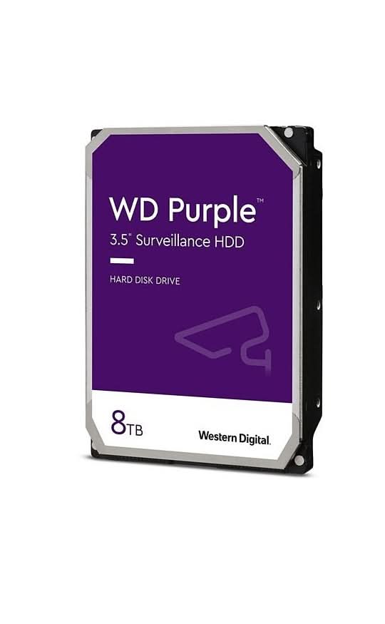 Western Digital WD Purple WD84PURZ Surveillance Hard Drive | 8TB · SATA 6Gb/s | 3.5-inch · 5640 RPM · 128MB Cache | 180T