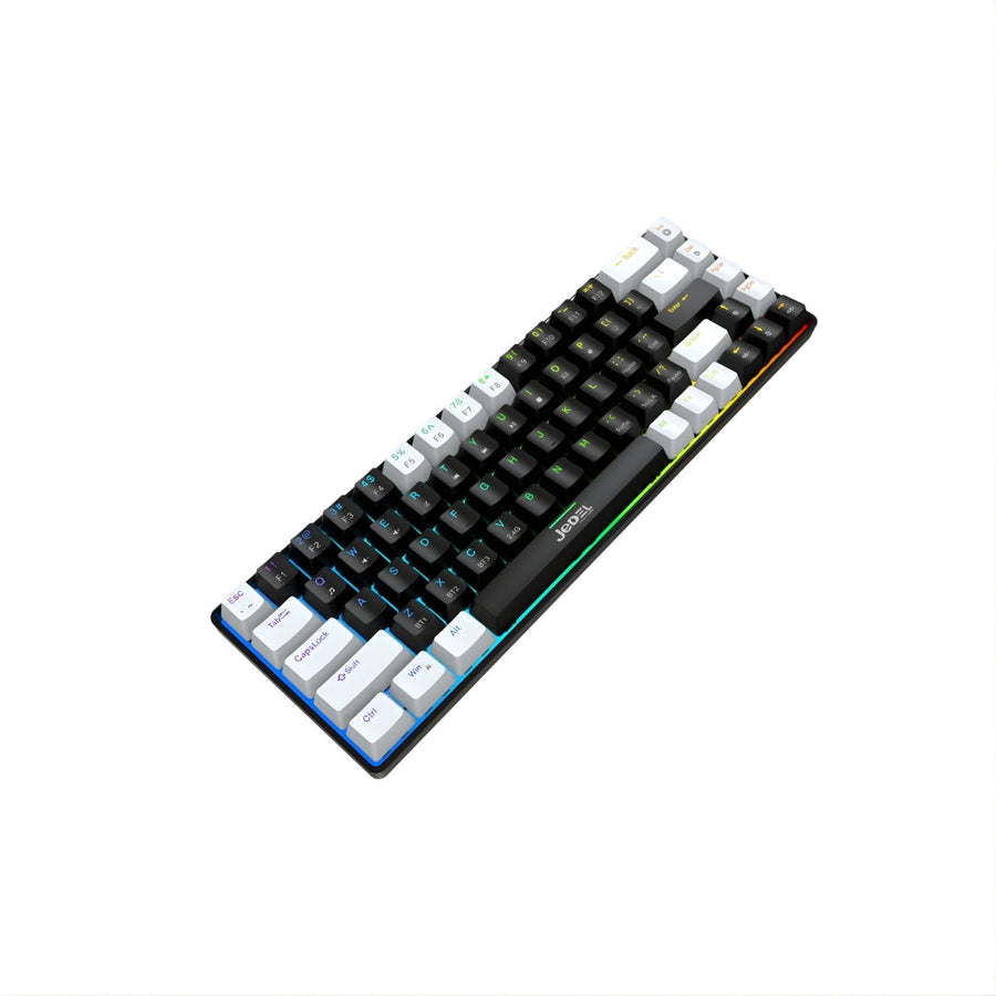 Jedel WKL-66 Tri-Mode 65% Mechanical Gaming Keyboard | 66 Keys · 65% Layout | Bluetooth · 2.4GHz · USB-C Wired | Hot-Swa