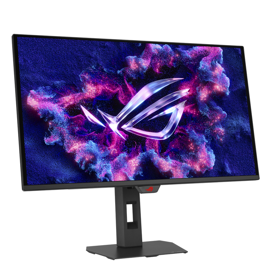 ASUS ROG Strix OLED XG27AQDMES 27-inch OLED Gaming Monitor – front view to the right