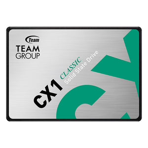 TEAMGROUP CX1 240GB Internal SSD | SATA III 6Gb/s · 2.5-inch | Up to 520MB/s Read · 430MB/s Write | >80TBW · MTBF 1,000,000 Hours | 3-Year Limited Warranty