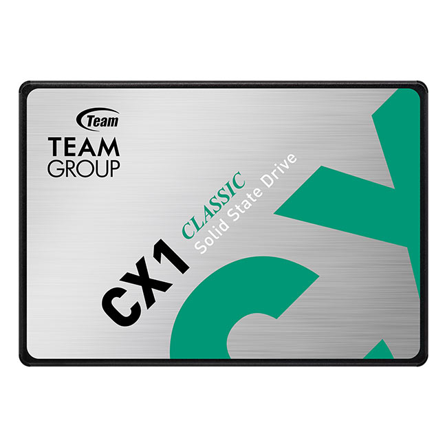 TEAMGROUP CX1 240GB Internal SSD | SATA III 6Gb/s · 2.5-inch | Up to 520MB/s Read · 430MB/s Write | >80TBW · MTBF 1,000,000 Hours | 3-Year Limited Warranty