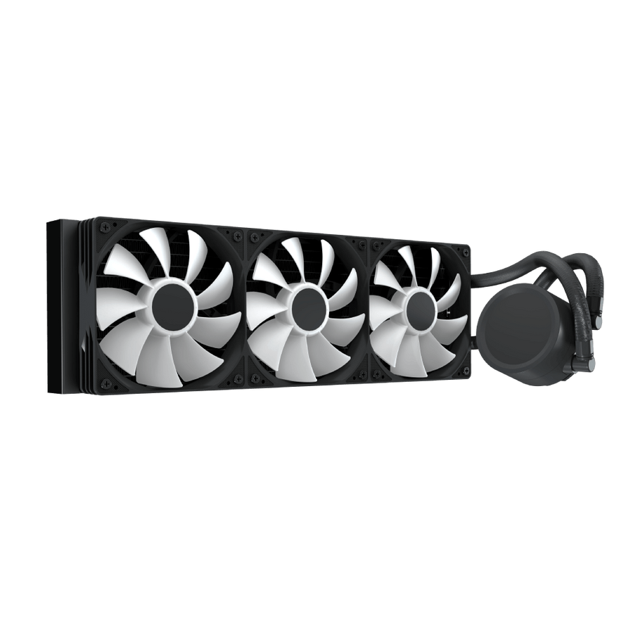 AeroCool Abyss L360R Digi 360mm ARGB Liquid CPU Cooler | Digital Temperature Display | 3x 120mm PWM · 660-1800 RPM · 81.