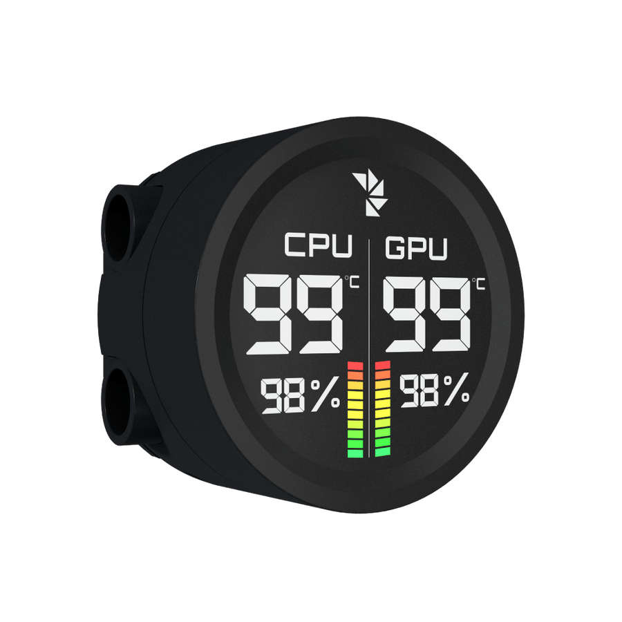 AeroCool Abyss L360R Digi 360mm ARGB Liquid CPU Cooler | Digital Temperature Display | 3x 120mm PWM · 660-1800 RPM · 81.