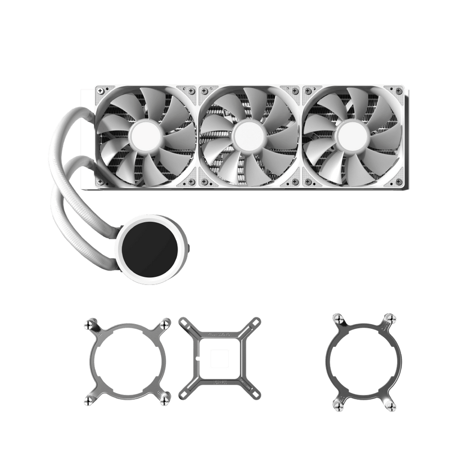 AeroCool Abyss L360R Digi 360mm ARGB Liquid CPU Cooler | Digital Temperature Display | 3x 120mm PWM · 660-1800 RPM · 81.