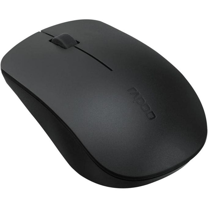 Rapoo M20 Plus Silent Wireless Optical Mouse | 1000 DPI · Optical Tracking | 2.4GHz Wireless · 10 m Range | 3 Buttons · Silent Click | 12-Month AA Battery · 63 g | Black