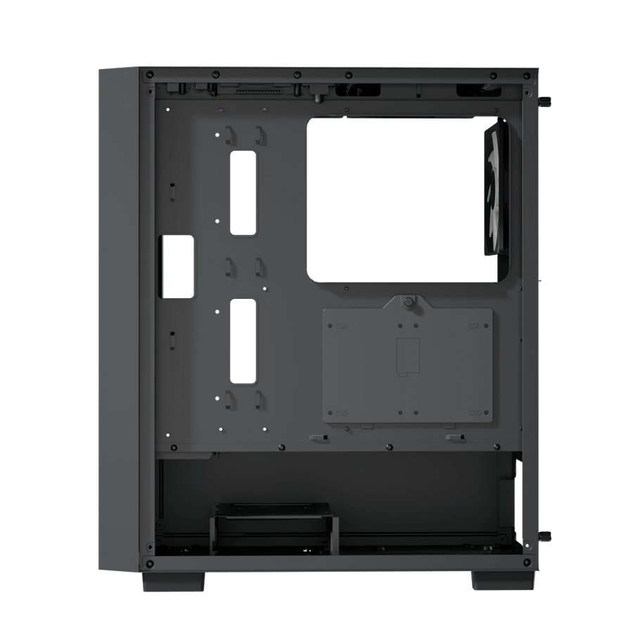 AeroCool B508A Flow Mid-Tower PC Case + LUX 550W 80 PLUS Bronze PSU | ATX · Micro-ATX · Mini-ITX | Mesh Front · Tempered