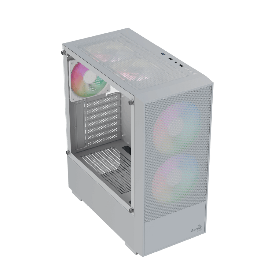 AeroCool B508A Flow ARGB Mid-Tower PC Case + LUX 650W 80 PLUS Bronze PSU | ATX · Micro-ATX · Mini-ITX | Mesh Front · Tem