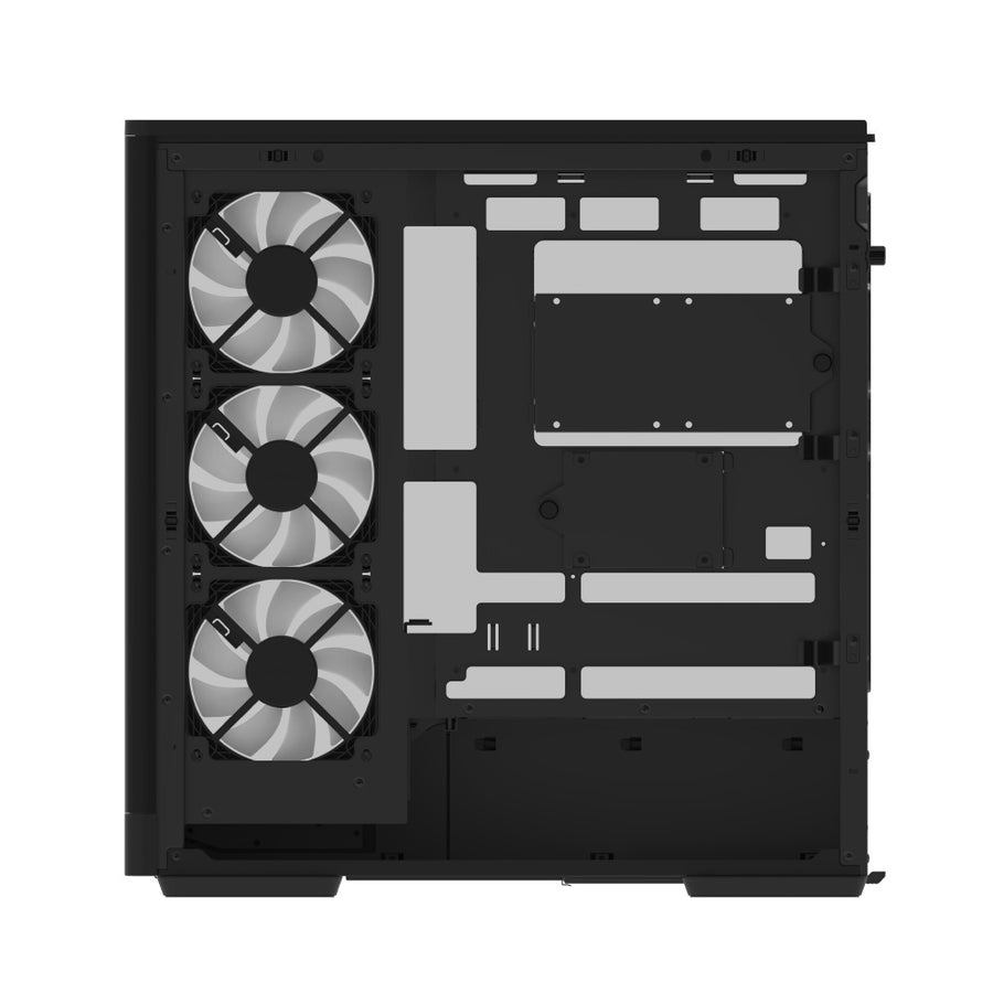 AeroCool P500A Mid-Tower PC Case | ATX · Micro-ATX · Mini-ITX · BTF Reverse-Connector Ready | 4 × 120mm ARGB PWM Fans | 