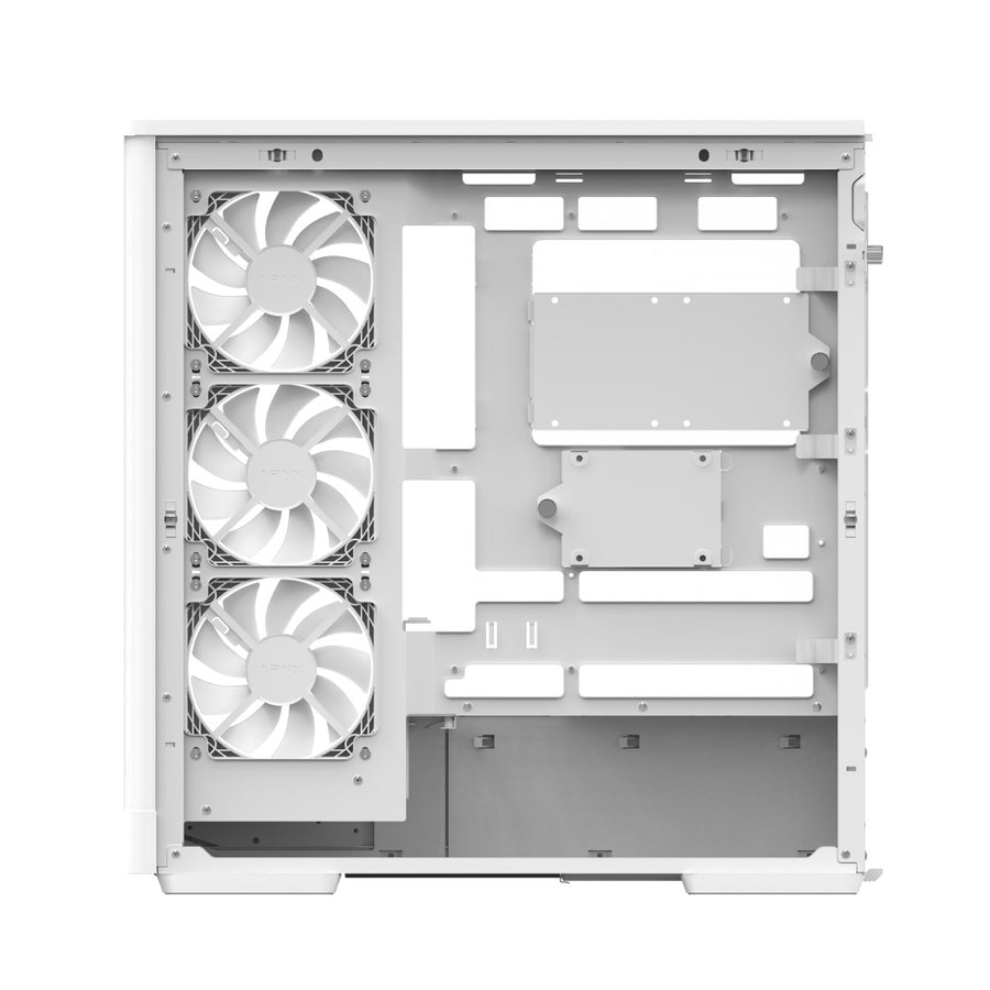 AeroCool P500A Mid-Tower PC Case | ATX · Micro-ATX · Mini-ITX · BTF Reverse-Connector Ready | 4 × 120mm ARGB PWM Fans | 