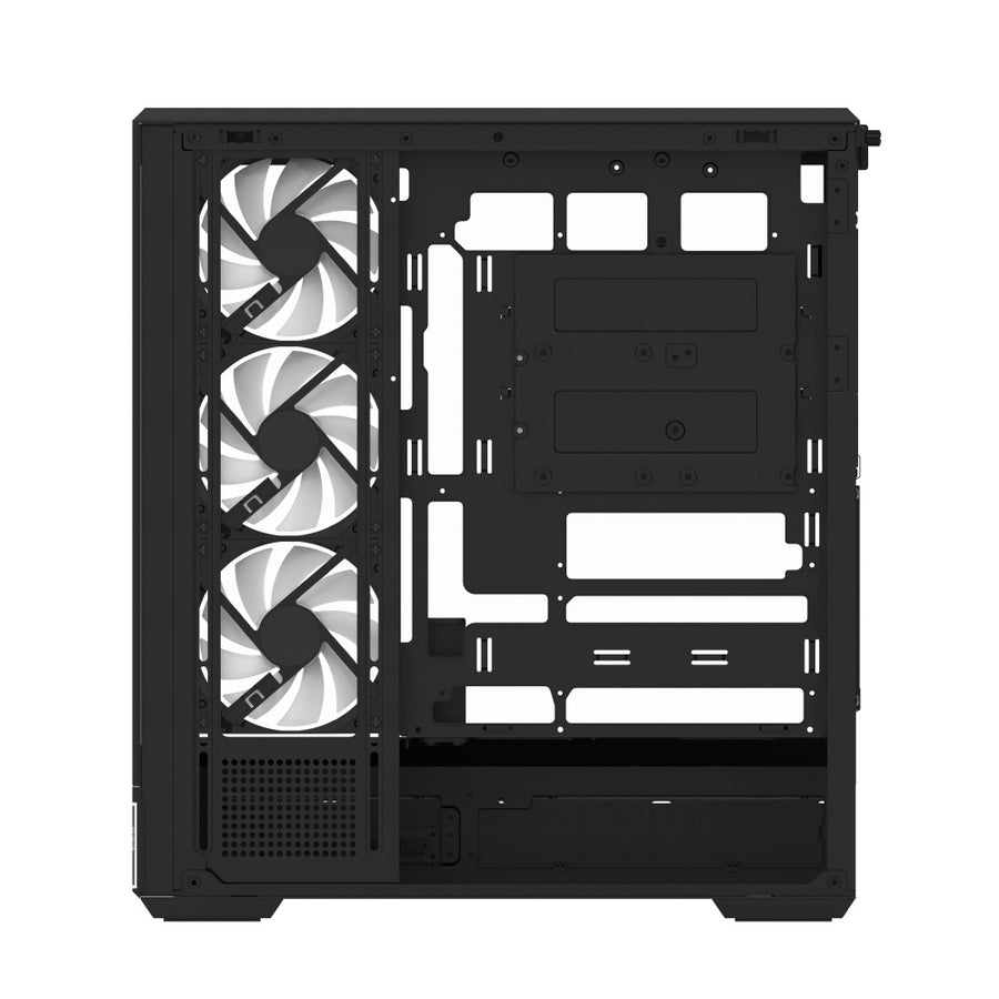 Aerocool P500B Digi Mid-Tower PC Case | ATX · Micro-ATX · Mini-ITX | Dot-Pixel LED Screen · BTF Ready | 4 × 120mm ARGB P