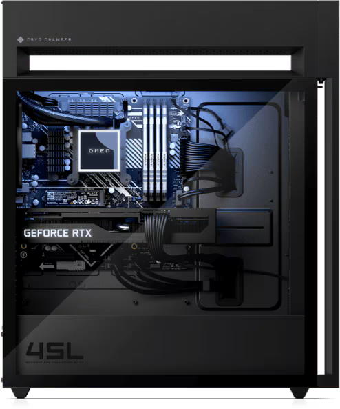 HP OMEN 45L Gaming PC | AMD Ryzen 9 7950X3D | 32GB DDR5 | 2TB SSD | NVIDIA GeForce RTX 4090 24GB | Windows 11