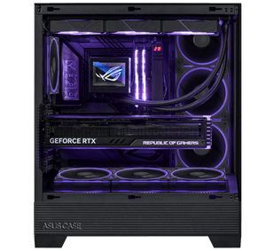 ASUS A31 PLUS Mid-Tower PC Case | ATX · Micro-ATX · Mini-ITX · BTF Ready | 4 × 120mm ARGB Fans | 360mm Radiator · 380mm GPU · 165mm Cooler | Tempered Glass Front & Side | Black