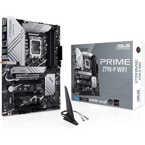 ASUS Prime Z790-P WiFi | Intel LGA 1700 ATX Motherboard | DDR5 7200+ | PCIe 5.0 | 3× M.2 | WiFi 6 | 2.5G LAN | USB 3.2 Gen 2x2 | Thunderbolt 4 / USB4 Header | For Intel 12th/13th/14th Gen