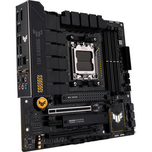 ASUS TUF Gaming B650M-PLUS WiFi | AMD AM5 Micro-ATX Motherboard | DDR5 6400+ | PCIe 5.0 M.2 | Dual M.2 | WiFi 6 | 2.5G LAN | USB 3.2 Gen 2x2 | USB4 Header | For Ryzen 7000/8000/9000 Series