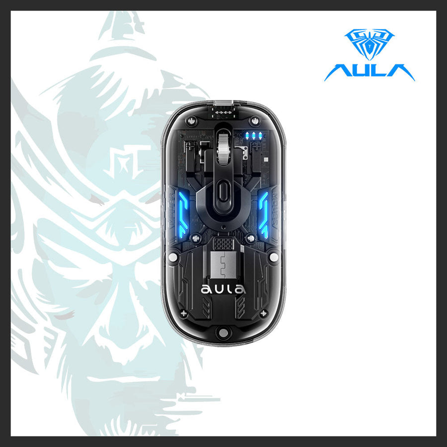 AULA AM210 Wireless Gaming Mouse | 2.4GHz Wireless · Bluetooth Dual-Mode | 800 · 1200 · 1600 DPI | 65 g Ultra-Light · 40