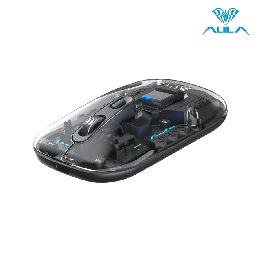AULA AM210 Wireless Gaming Mouse | 2.4GHz Wireless · Bluetooth Dual-Mode | 800 · 1200 · 1600 DPI | 65 g Ultra-Light · 40