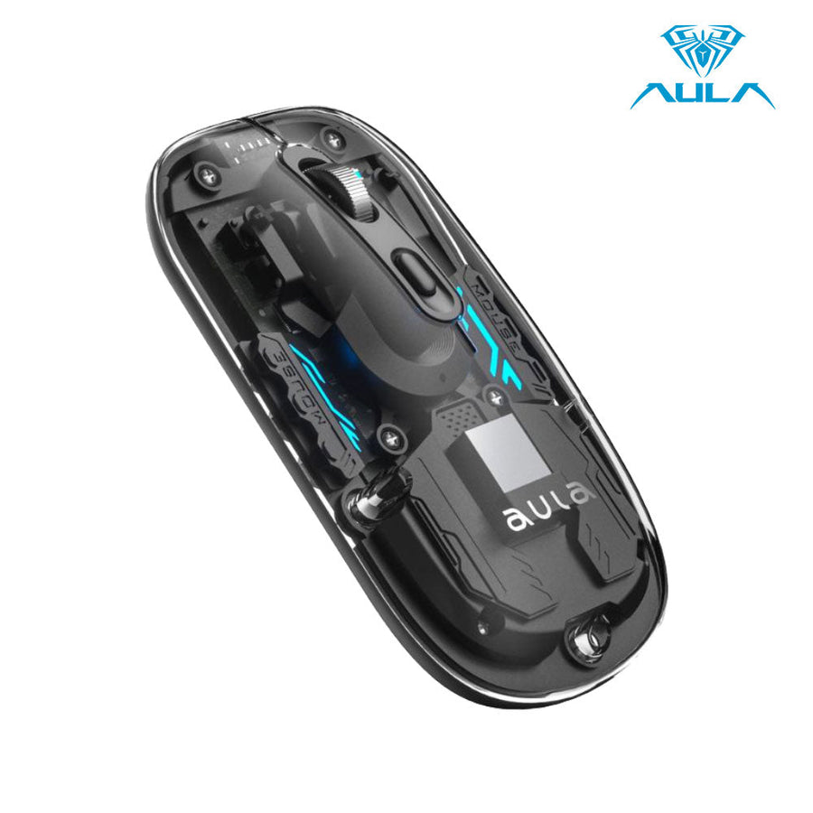 AULA AM210 Wireless Gaming Mouse | 2.4GHz Wireless · Bluetooth Dual-Mode | 800 · 1200 · 1600 DPI | 65 g Ultra-Light · 40