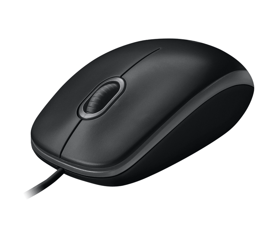 Logitech B100 Optical USB Mouse | Wired USB · 1000 DPI | 3 Buttons | 1.8 m Cable | Black