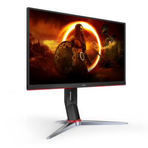 AOC 24G2SP 23.8-inch Frameless Gaming Monitor | Full HD 1920x1080 · 165Hz · 1ms MPRT | IPS · 178°/178° · 300 cd/m² | Adaptive Sync · 130mm Height Adjust · Pivot | HDMI · DisplayPort · VGA | Black