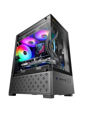 Mars Gaming MC-SE2 PC Case | Micro-ATX | Tempered Glass | ARGB Fans