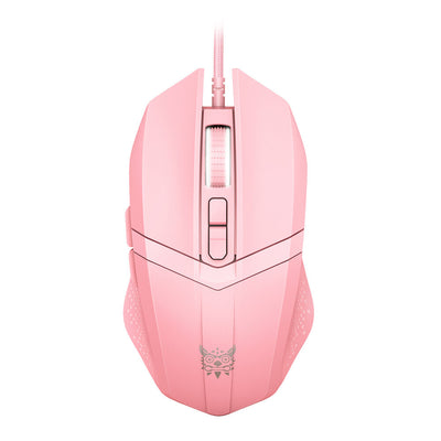 ONIKUMA CW921 Wired Gaming Mouse | 4-Level Adjustable DPI up to 3600 | LED Backlighting | 1.6 m USB Cable | Ergonomic Optical Sensor | Pink