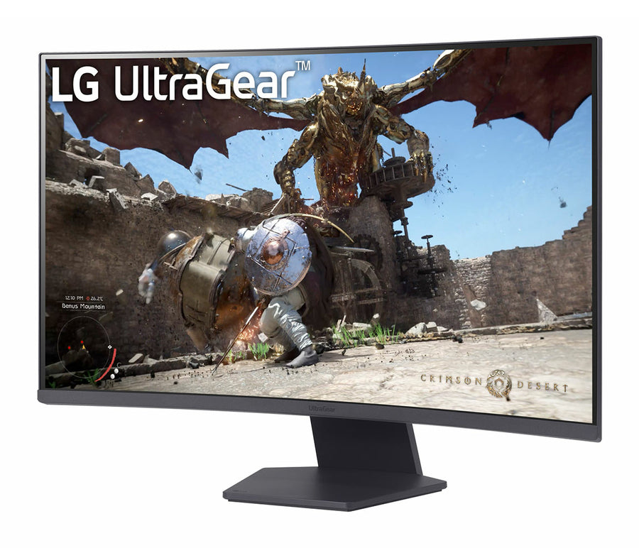 LG Ultragear™ 32GS60QC-B.AEU Gaming-PC-Monito 32-Inch Gaming Monitor | QHD 2560x1440 | 180Hz | 1ms | VA Panel | HDR