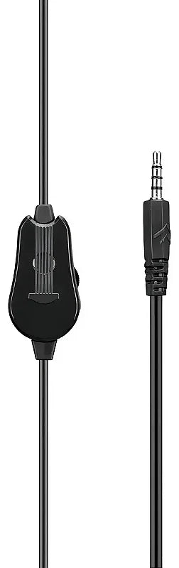 HP DHE-8009 Stereo Headset | 40mm Drivers | 20Hz–20kHz | Omnidirectional Boom Mic | Single 3.5mm Jack · 1.9m Cable | 119g | Black