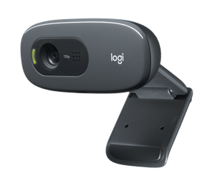 Logitech C270 HD Webcam | 720p 30fps Widescreen | 55° Diagonal Field of View | Mono Noise-Reducing Mic | RightLight 2 Auto Light Correction | Black