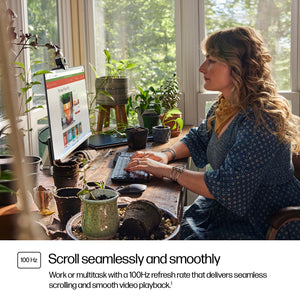 HP Series 5 527sw FHD 27-Inch Gaming Monitor | Full HD 1920x1080 | 100Hz | IPS Panel | 99% sRGB | HDMI + VGA
