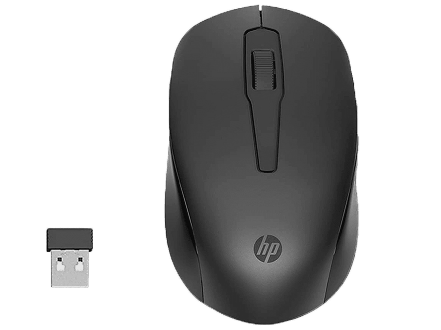 HP 150 Wireless Mouse 2S9L1AA | 2.4 GHz Wireless · USB-A Dongle | 1600 DPI Red Optical | 3 Buttons · Dual-Control Scroll