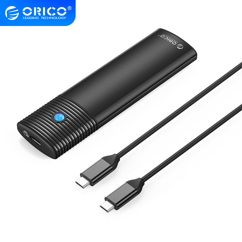 ORICO PWM2-G2 M.2 NVMe SSD Enclosure | USB 3.2 Gen 2 Type-C · 10 Gbps | 2230/2242/2260/2280 · Up to 8TB | Aluminium Alloy + ABS · Tool-Free | Black