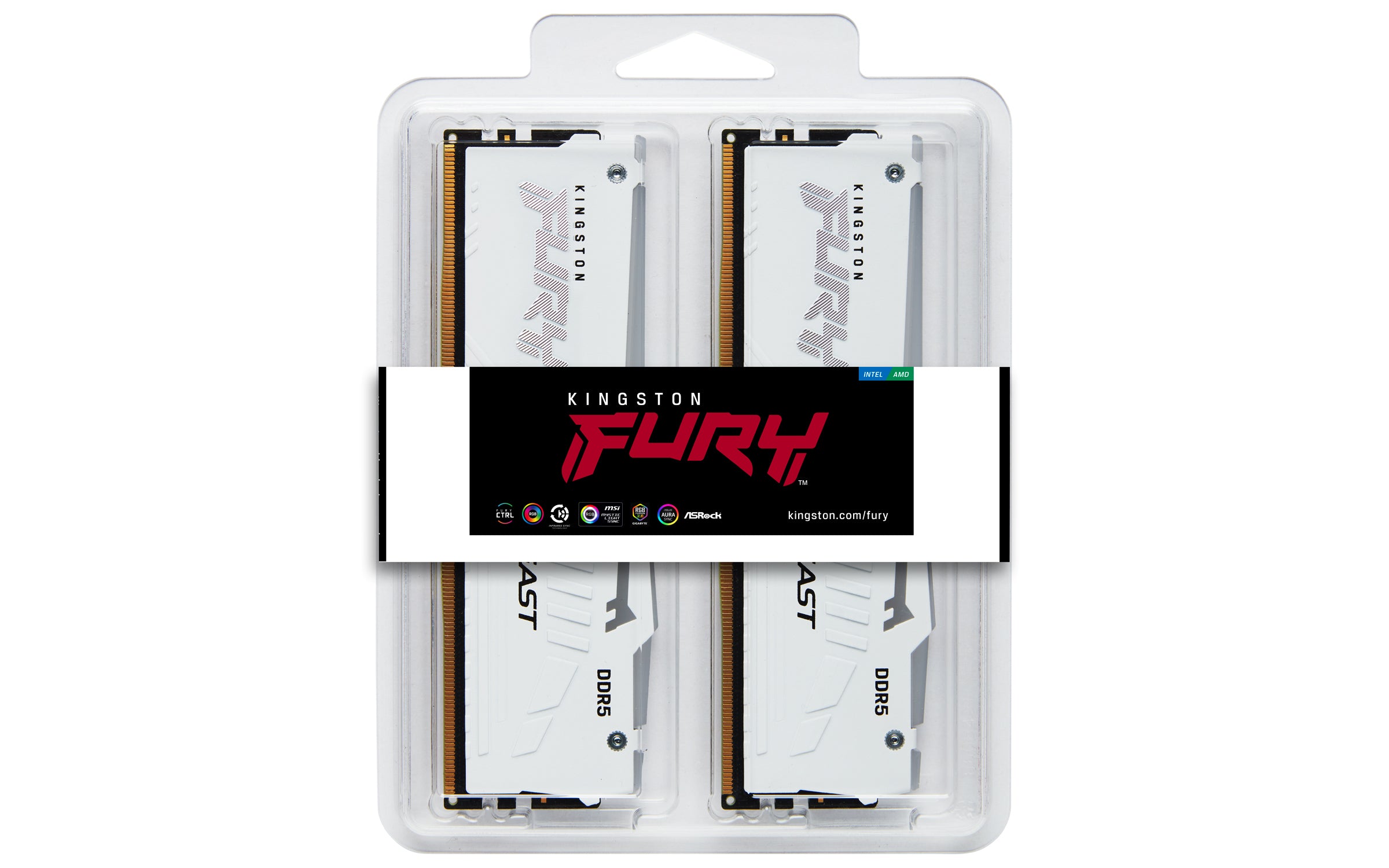 Kingston FURY Beast Bianco RGB EXPO PC Case | ARGB Fans | White