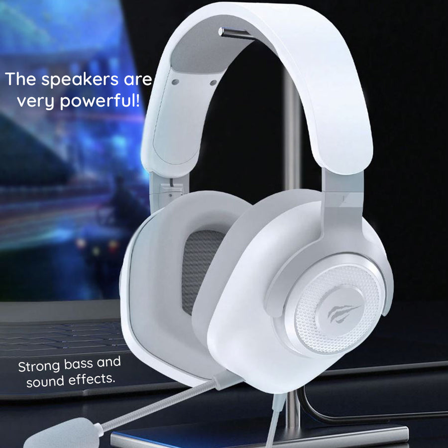 HAVIT Gamenote H2230U USB 7.1 Gaming Headset | 50mm Drivers | Virtual 7.1 Surround | Detachable 360° Mic | 1.8m USB · 32