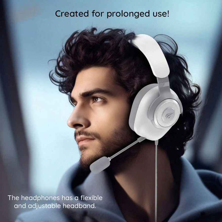 HAVIT Gamenote H2230U USB 7.1 Gaming Headset | 50mm Drivers | Virtual 7.1 Surround | Detachable 360° Mic | 1.8m USB · 32