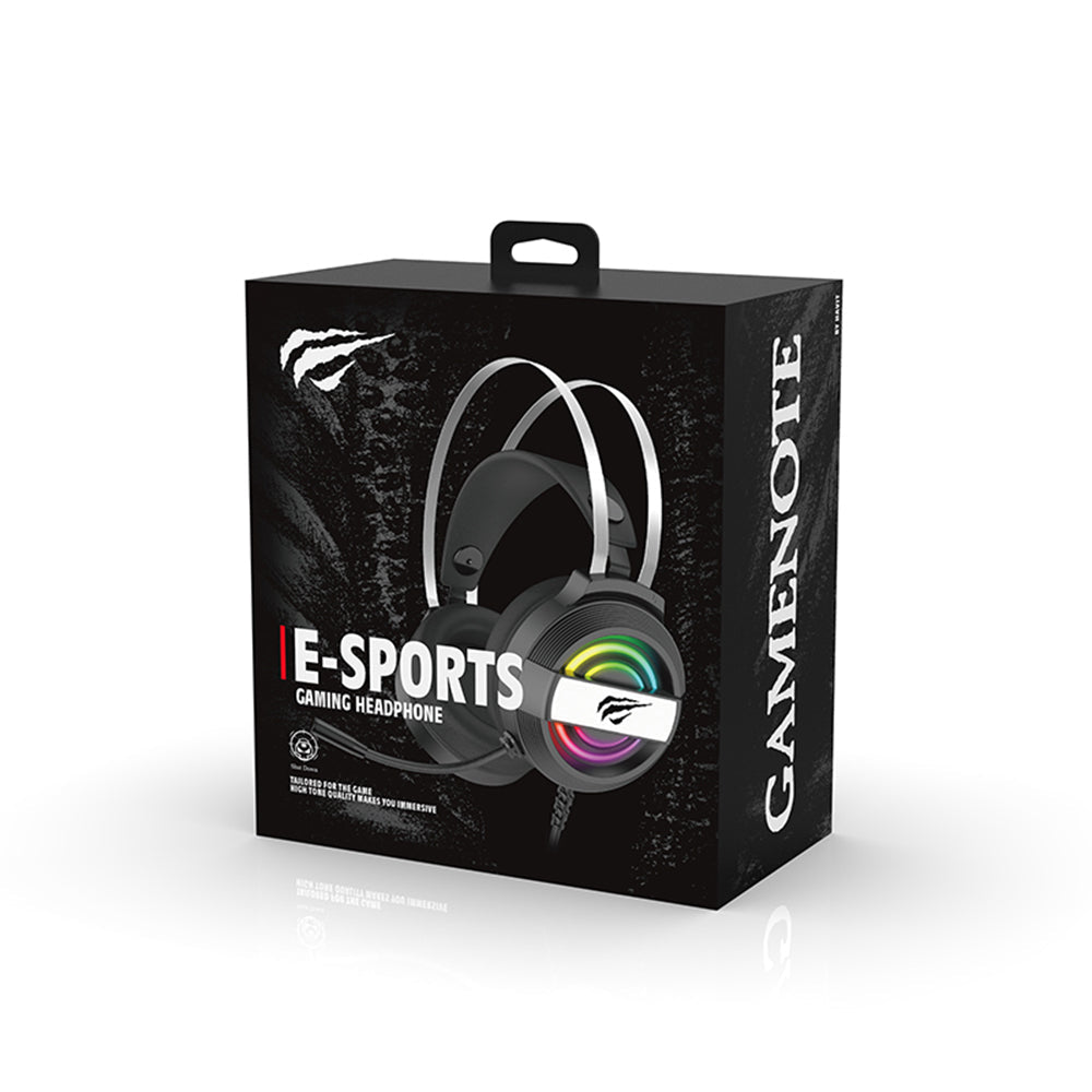 HAVIT Gamenote H2230U USB 7.1 Gaming Headset | 50mm Drivers | Virtual 7.1 Surround | Detachable 360° Mic | 1.8m USB · 32Ω | White