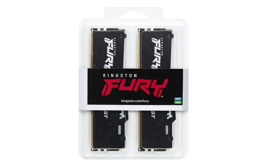 Kingston Fury Beast 16GB DDR5 6000MHz Desktop Memory | Black
