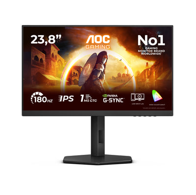 AOC 24-Inch Gaming Monitor | Full HD | 180Hz | HDR10 | FreeSync | Black
