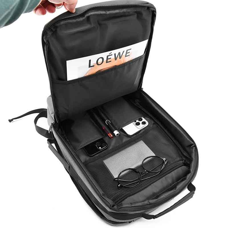 Cougar 8000 Laptop Backpack | Fits Laptops up to 15.6-inch | Water-Resistant Polyester | USB Charging Port | Expandable 